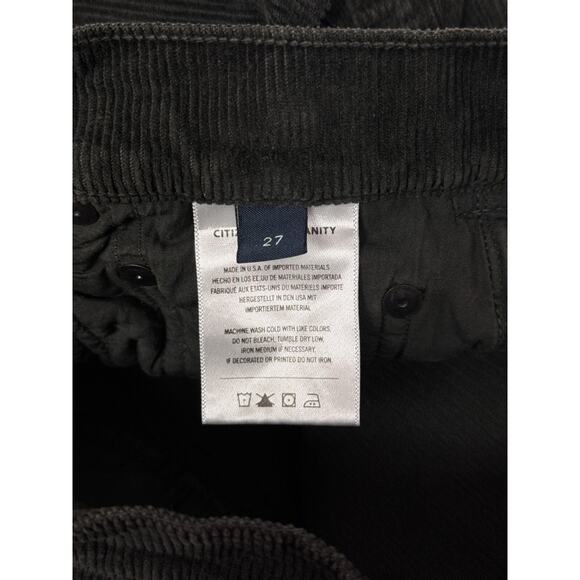 Citizens of Humanity Pants 27 Womens Paloma Baggy Brown Corduroy - Picture 7 of 8